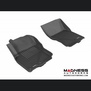 Nissan Frontier Crew/ King Cab Floor Mats (Set of 2) - Front - Black by 3D MAXpider